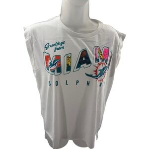 WEAR Erin Andrews Greetings From Miami Dolphins Tissue‎ Tee Shirt Womens Small